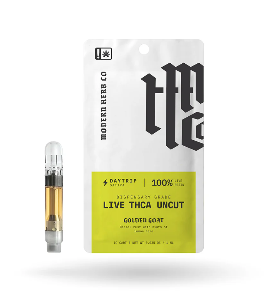 MODERN HERB CO THCA LIVE RESIN UNCUT 1G CARTRIDGE